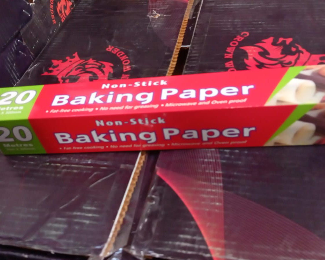 Non Stick Microwave & Oven Proof Parchment Paper/ Baking Paper/ Food Wraping Paper, Easy to Tear, Easy to Clean, for Grilling, Cooking, deep Fryer, White