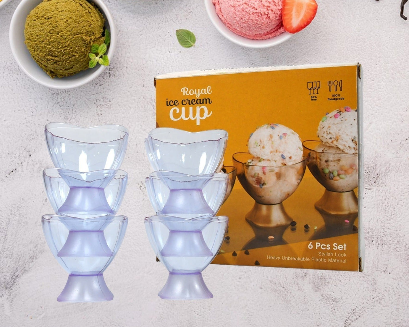 Ice cream bowls for parties
