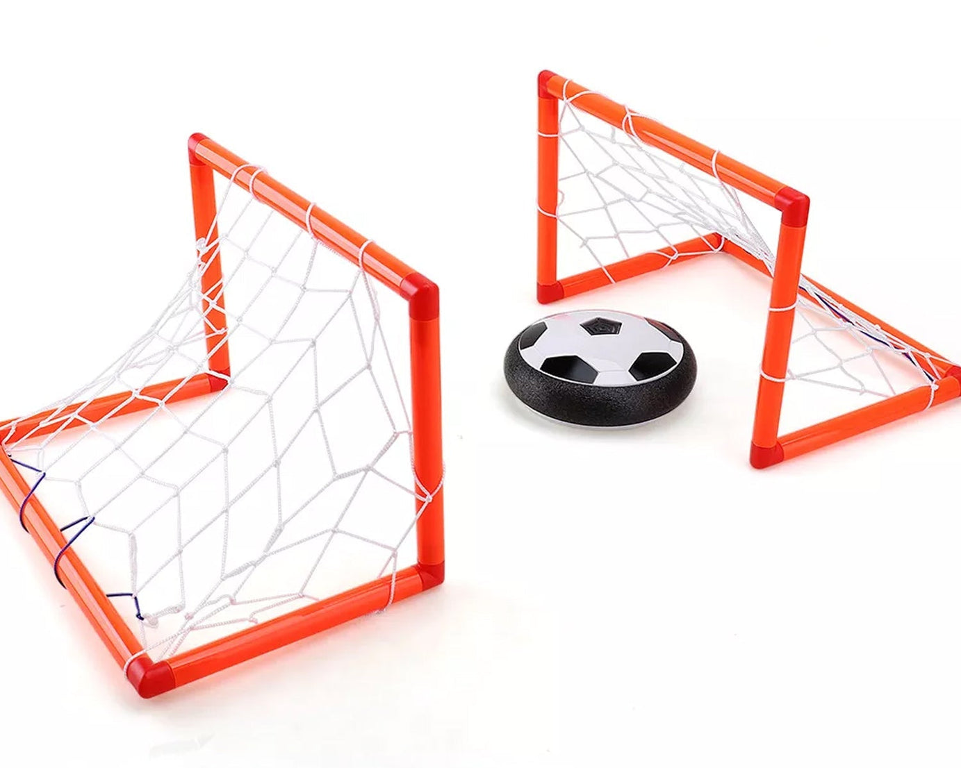 Hover LED ball with vibrant lights, great for indoor and outdoor play.