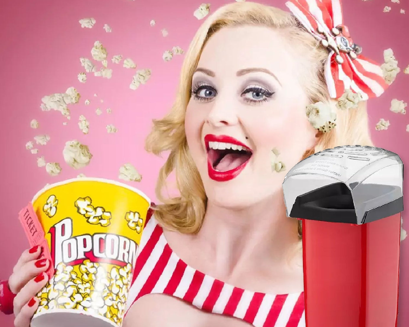 Electric popper machine for snacks