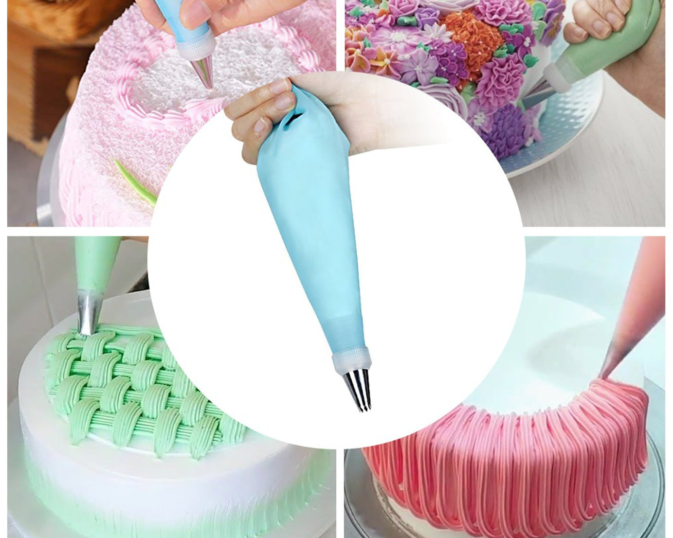 Nozzle set for cakes