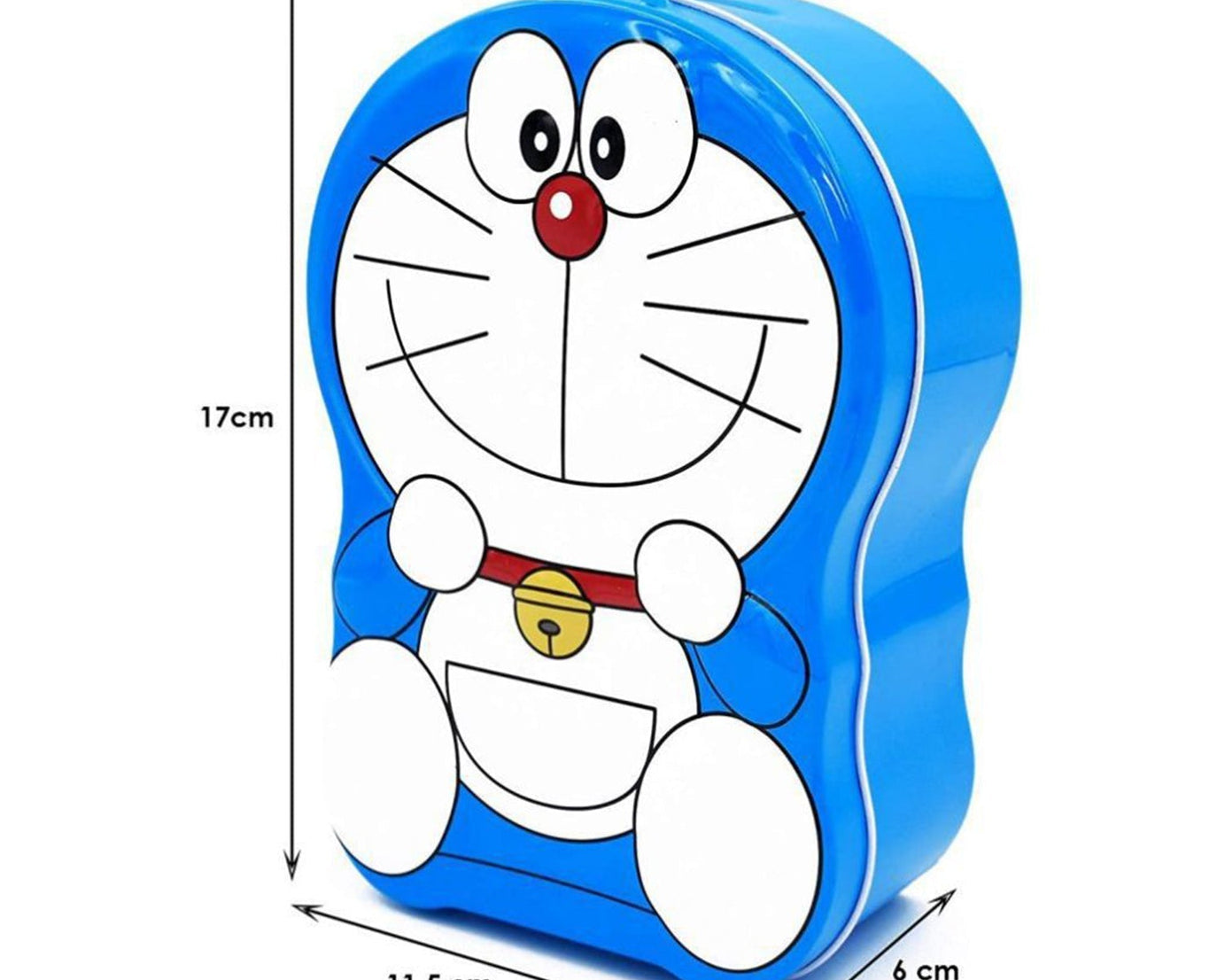 Metal money box with cartoon character design for children to save coins