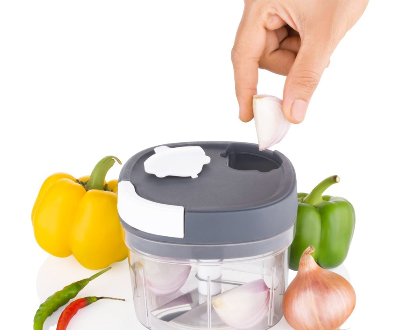 Handy Chopper and Slicer Used Widely for chopping and Slicing of Fruits, Vegetables, Cheese Etc. Including All Kitchen Purposes