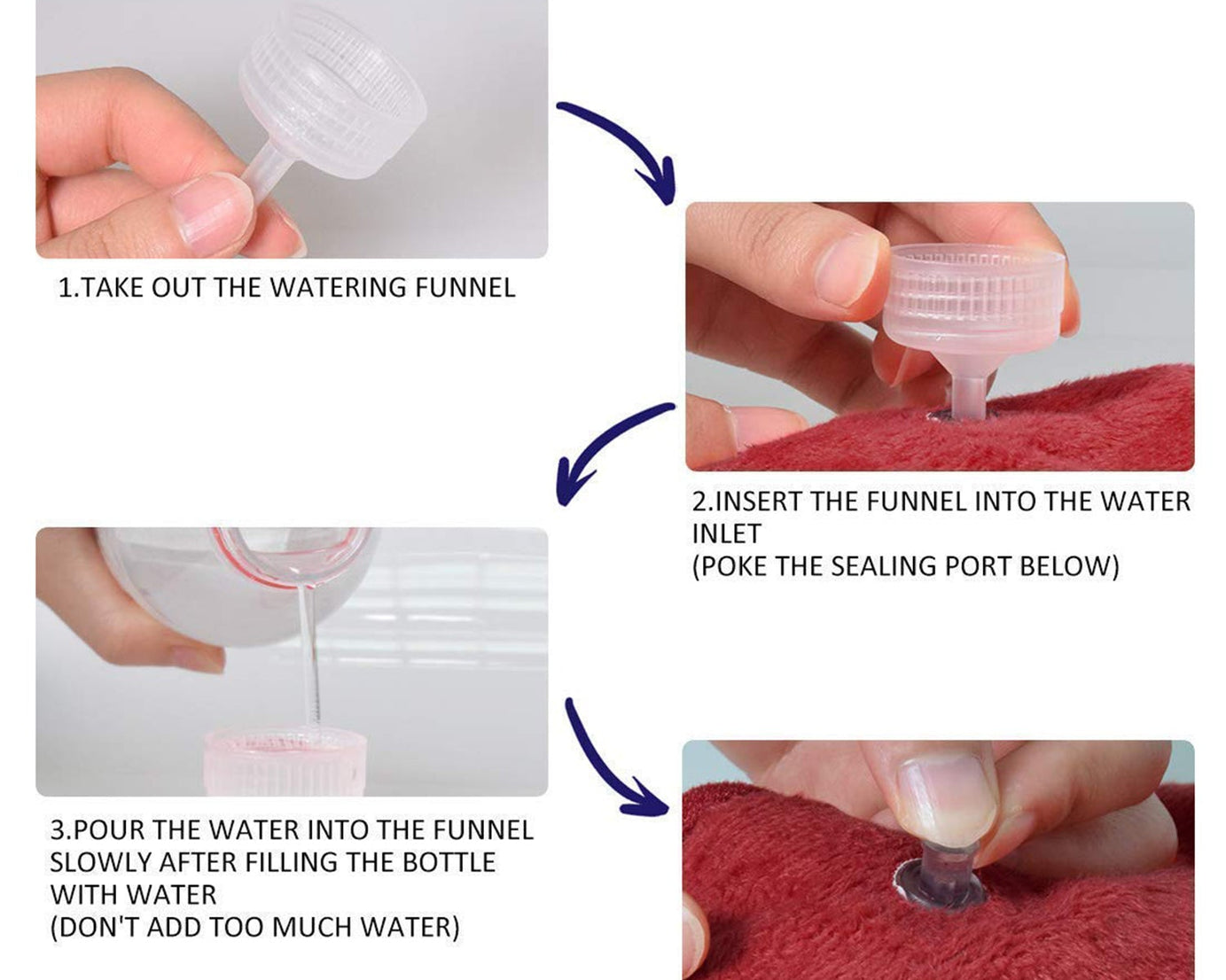 Hot water bag stopper versatile use for various tasks