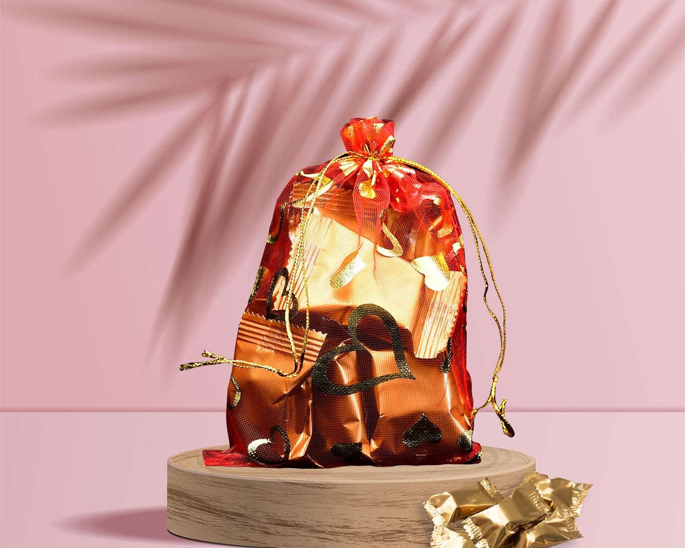 Net Fabric Drawstring Pouch for Dry Fruits Packing, Organza Shagun Potli Baba, Wedding Party Favor Gift Bags (Mix Size)