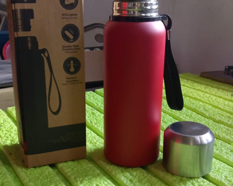 Stainless Steel Water Bottle, Fridge Water Bottle, Stainless Steel Water Bottle Leak Proof, Rust Proof, Cold & Hot Thermos steel Bottle| Leak Proof | Office Bottle | Gym | Home | Kitchen | Hiking | Trekking | Travel Bottle (Approx 600ML)