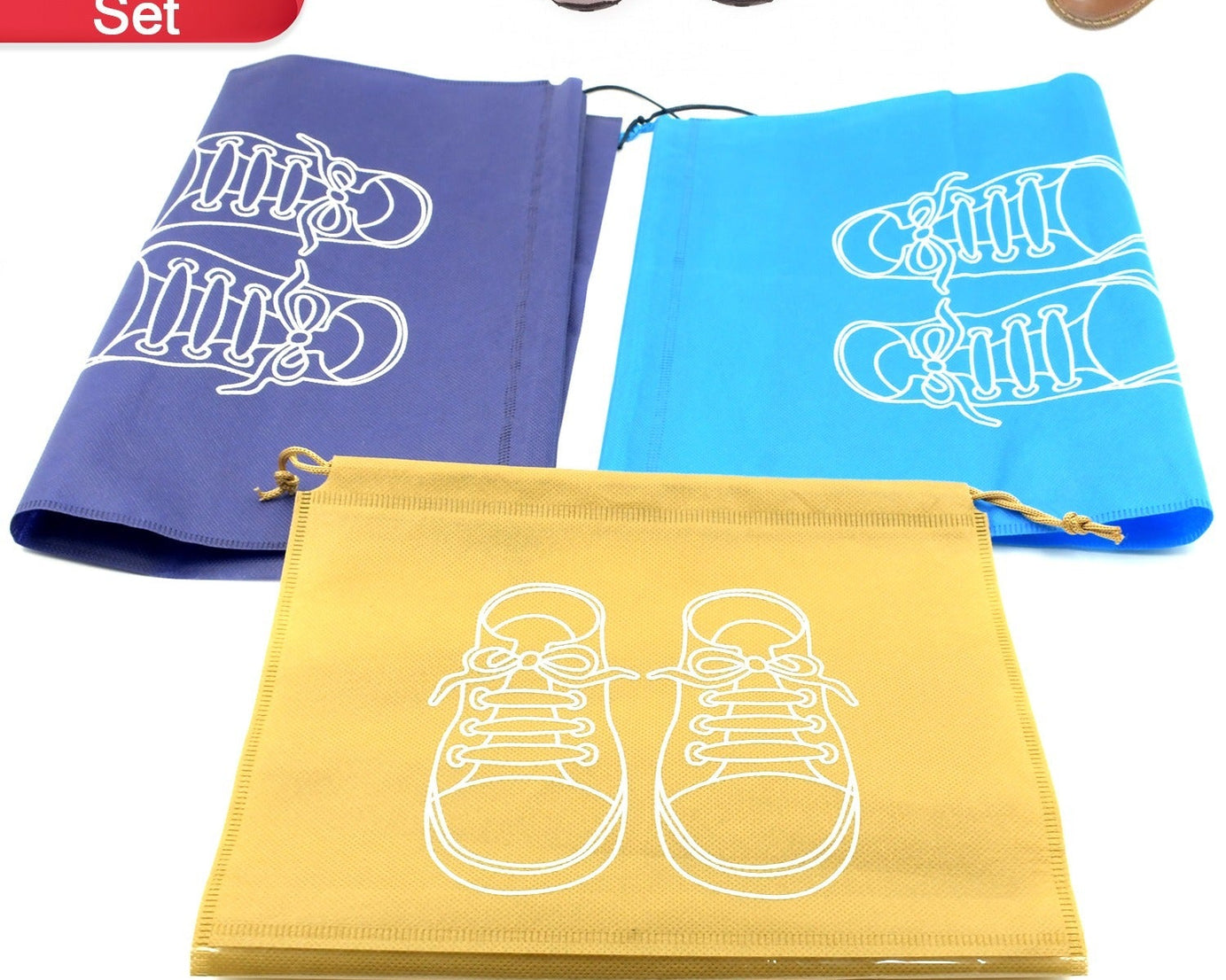 BEACH BAG SHOES STORAGE BAG CLOSET ORGANIZER NON-WOVEN TRAVEL PORTABLE BAG WATERPROOF POCKET CLOTHING CLASSIFIED HANGING BAG SHOE BAG LUGGAGE TRAVEL PORTABLE SHOE POUCH NON WOVEN TRANSPARENT WINDOW (3 PC )