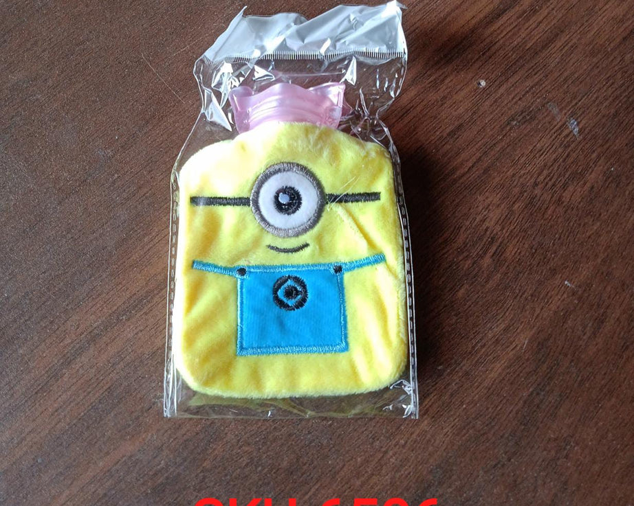 Hot water bag for menstrual cramps and pain relief, Minions design