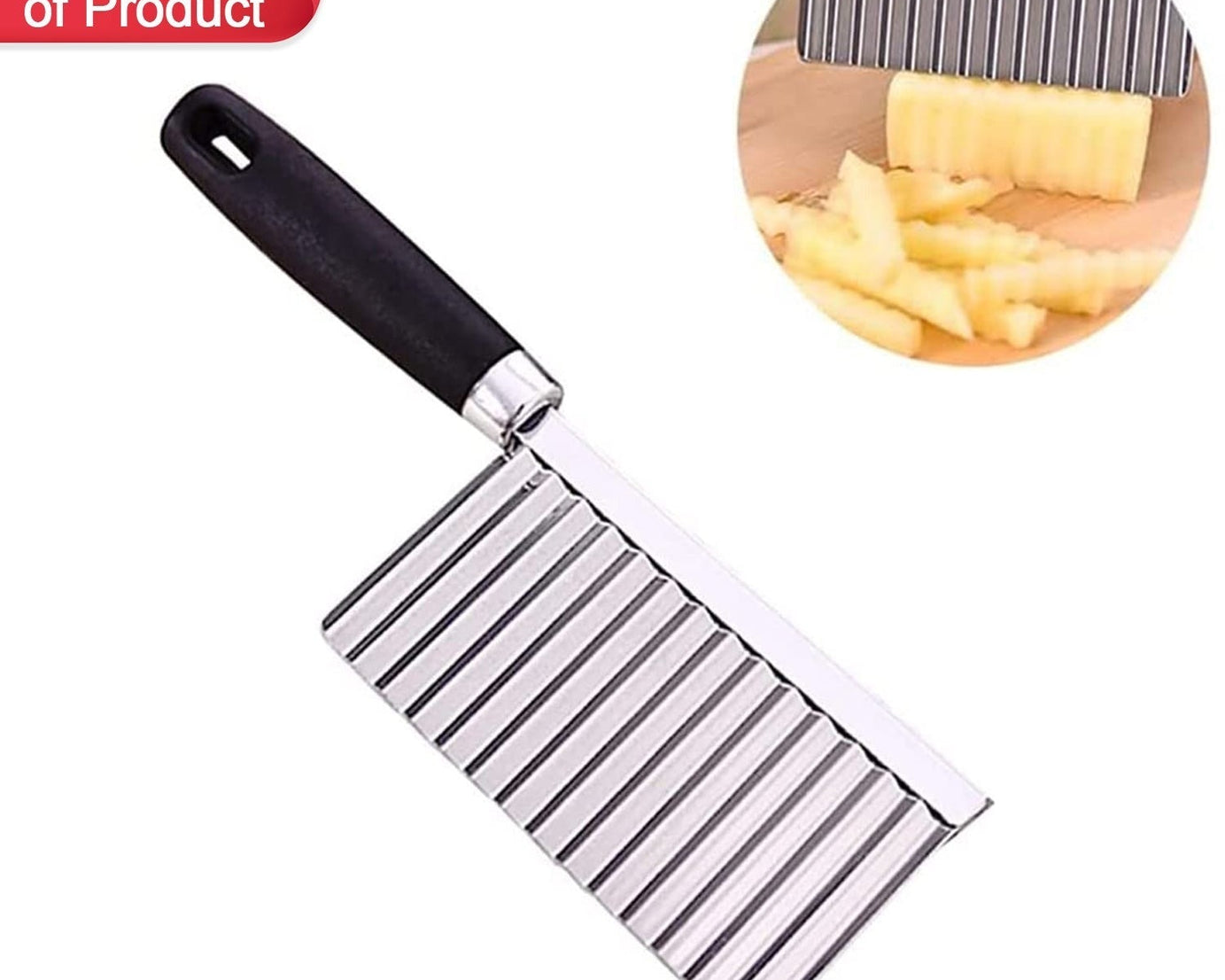 Crinkle cutting knife
