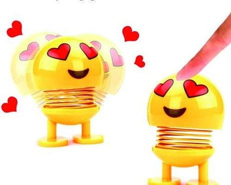 Emoticon smiling face spring figure