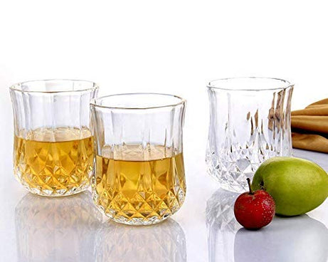 Transparent unbreakable plastic glasses set