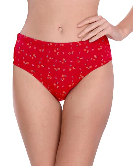 Women's Cotton Printed Panty Comfortable and Colorful Combo - Pack of 6 Multicolor Panties for Womens/Girls