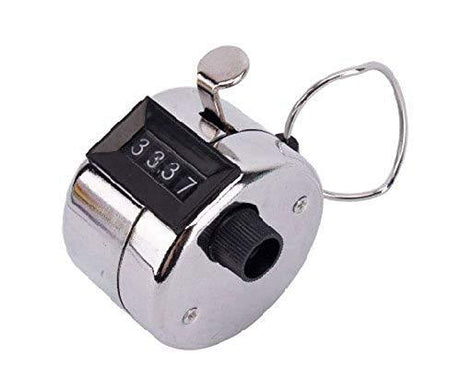 Handheld clicker counter with adjustable 4-digit display