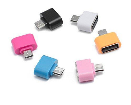 OTG adapter for USB connectivity on Android devices.