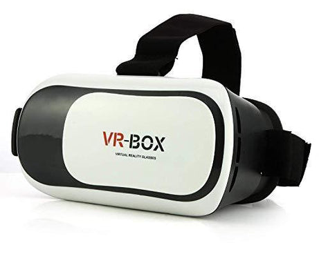 VR glasses with adjustable straps and lens settings