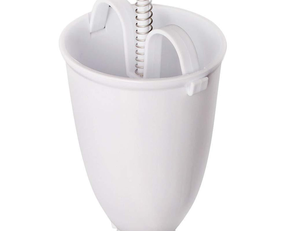 Compact and easy-to-use donut and vada maker dispenser.