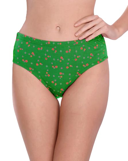Women's Cotton Printed Panty Comfortable and Colorful Combo - Pack of 6 Multicolor Panties for Womens/Girls