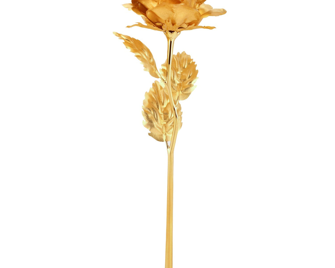 Luxury Decorative Gold Plated Artificial Golden Rose with Premium Box