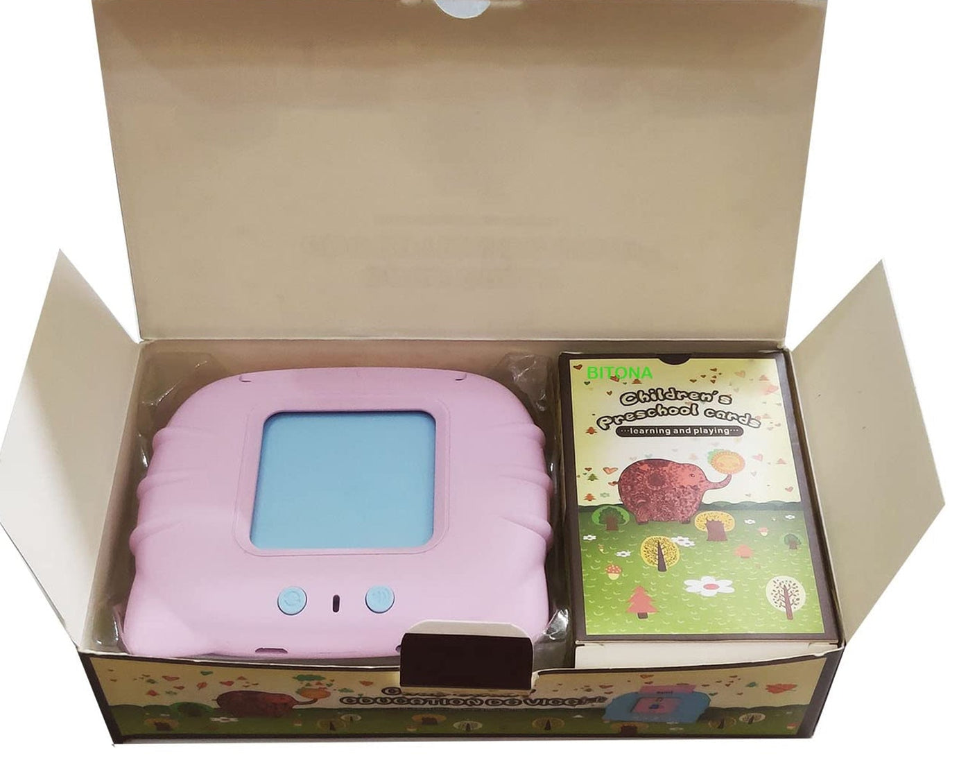 Preschool Learning Toys Flash Cards for Small Kids Educational Toys English Words Learning Machine for Kids with 224 Words, Birthday Gift for Kids Intelligent Electric Kids Language Card (1 Set)