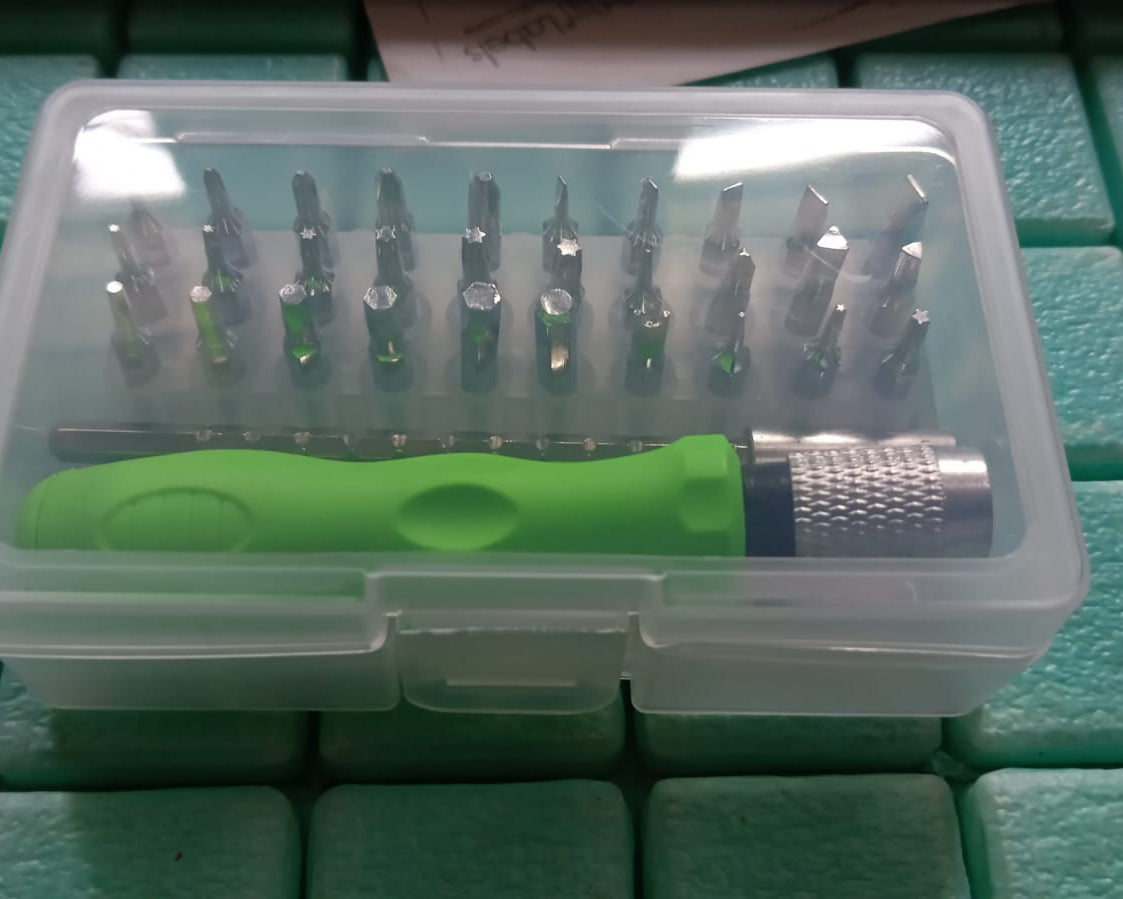 32 in 1 Mini Screwdriver Bits Set with Magnetic Flexible Extension Rod