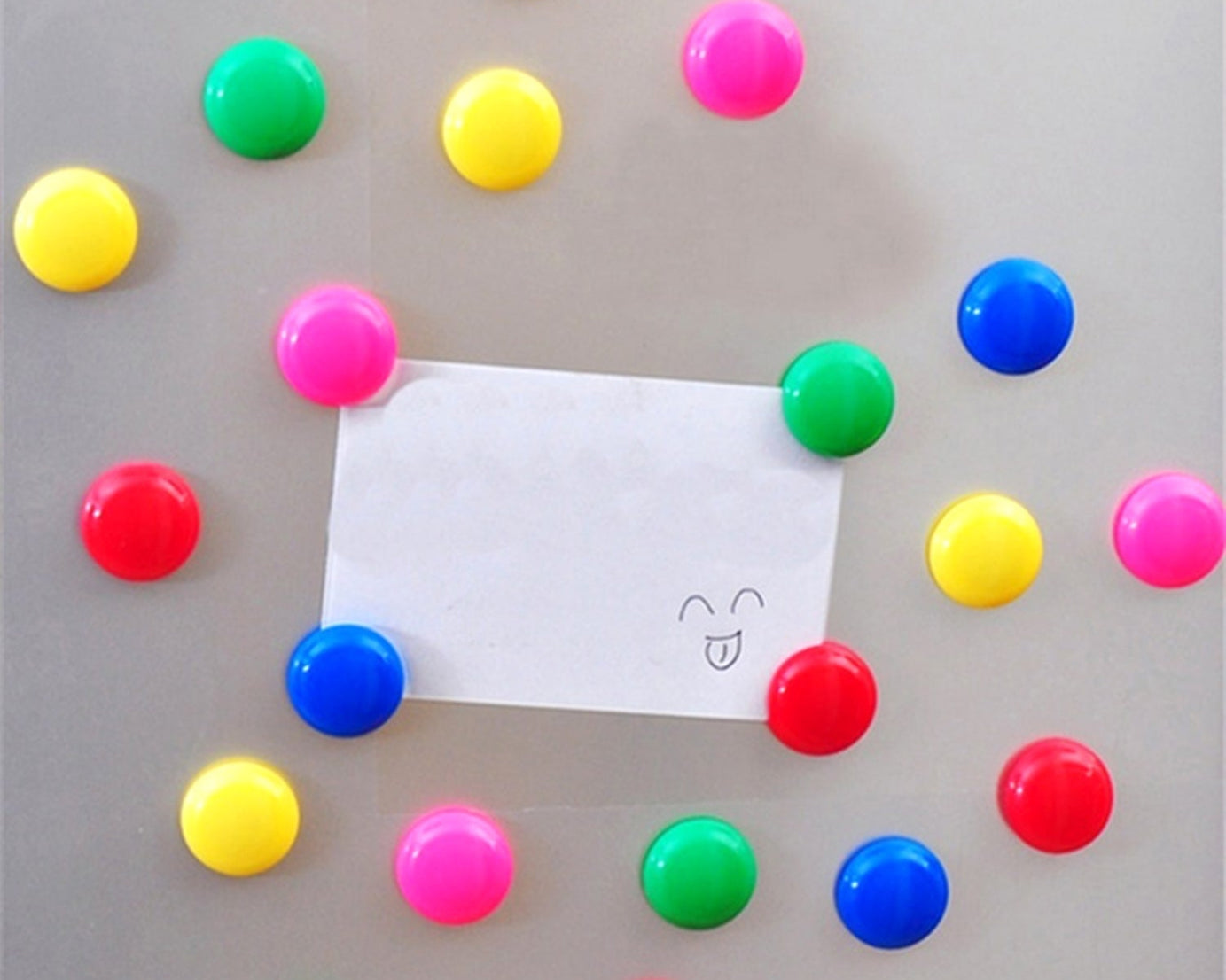 Plastic buttons, set of colors.