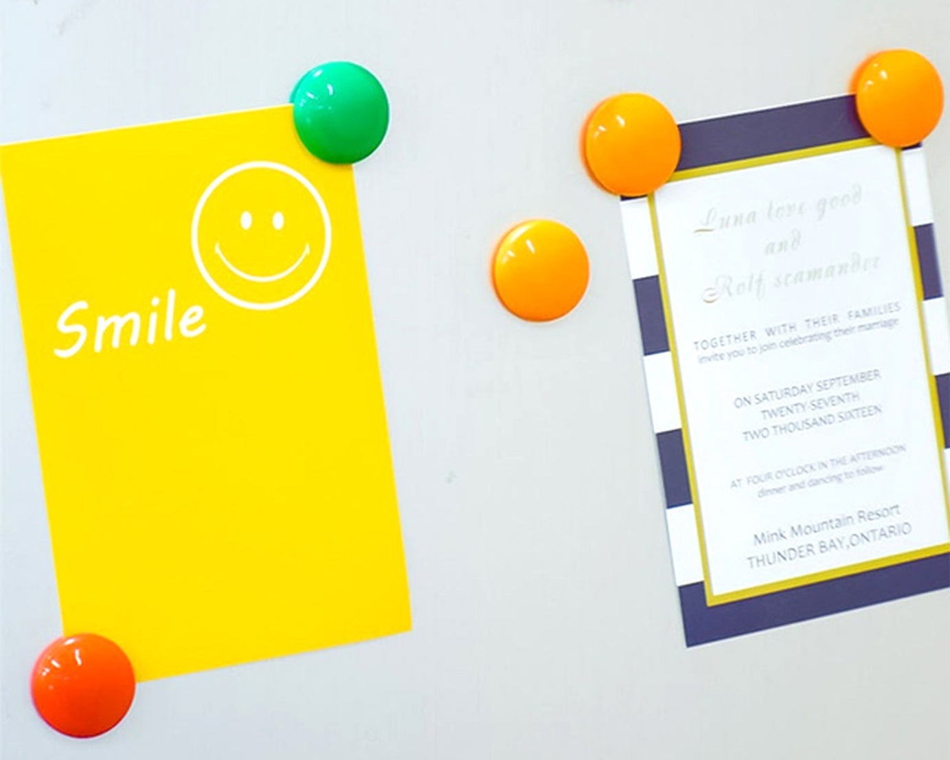 Circular plastic buttons, detailed view.