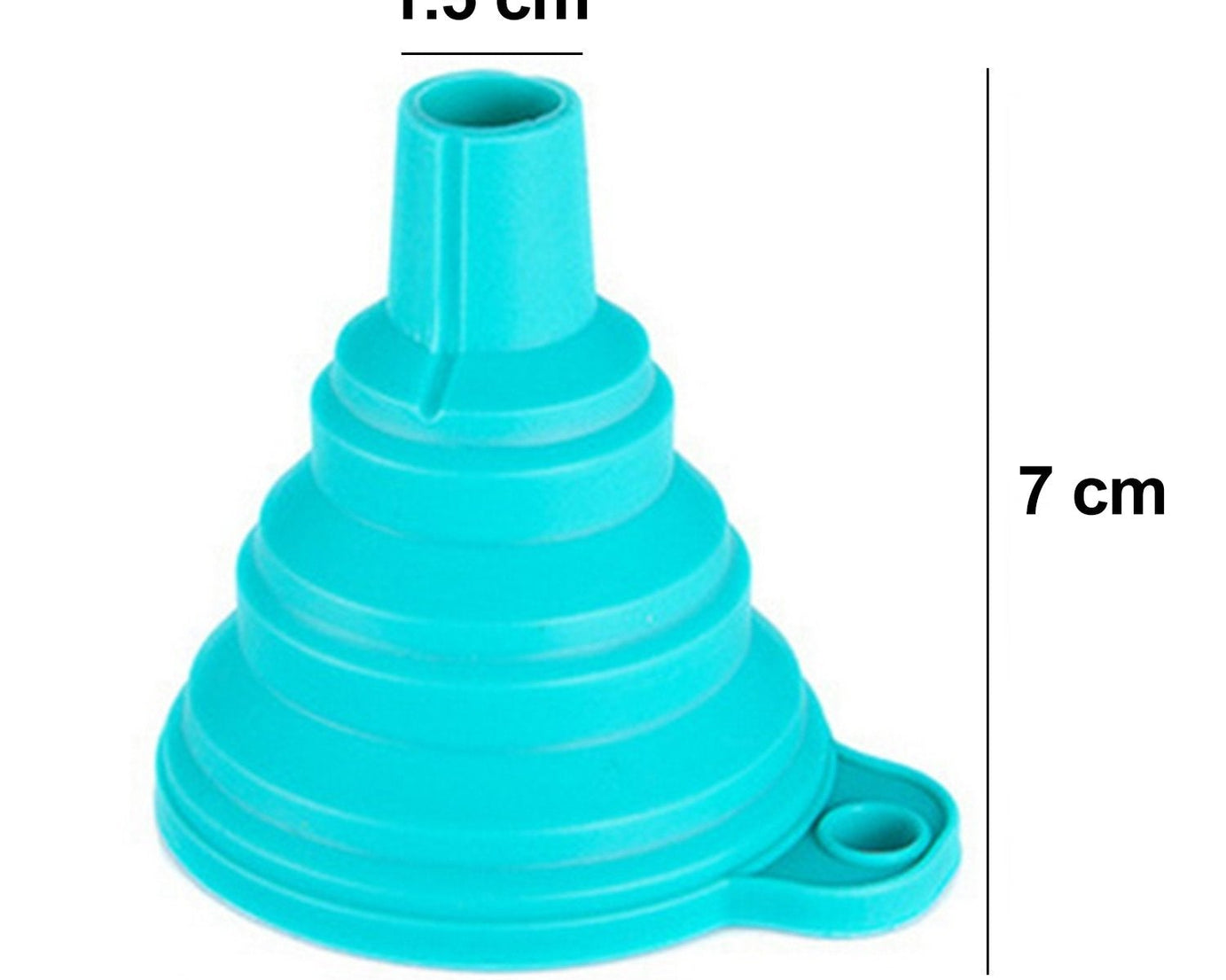 Silicone funnel for oil and juice pouring.