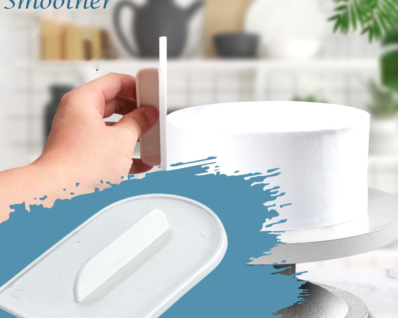 plastic icing smoother for precise decorating