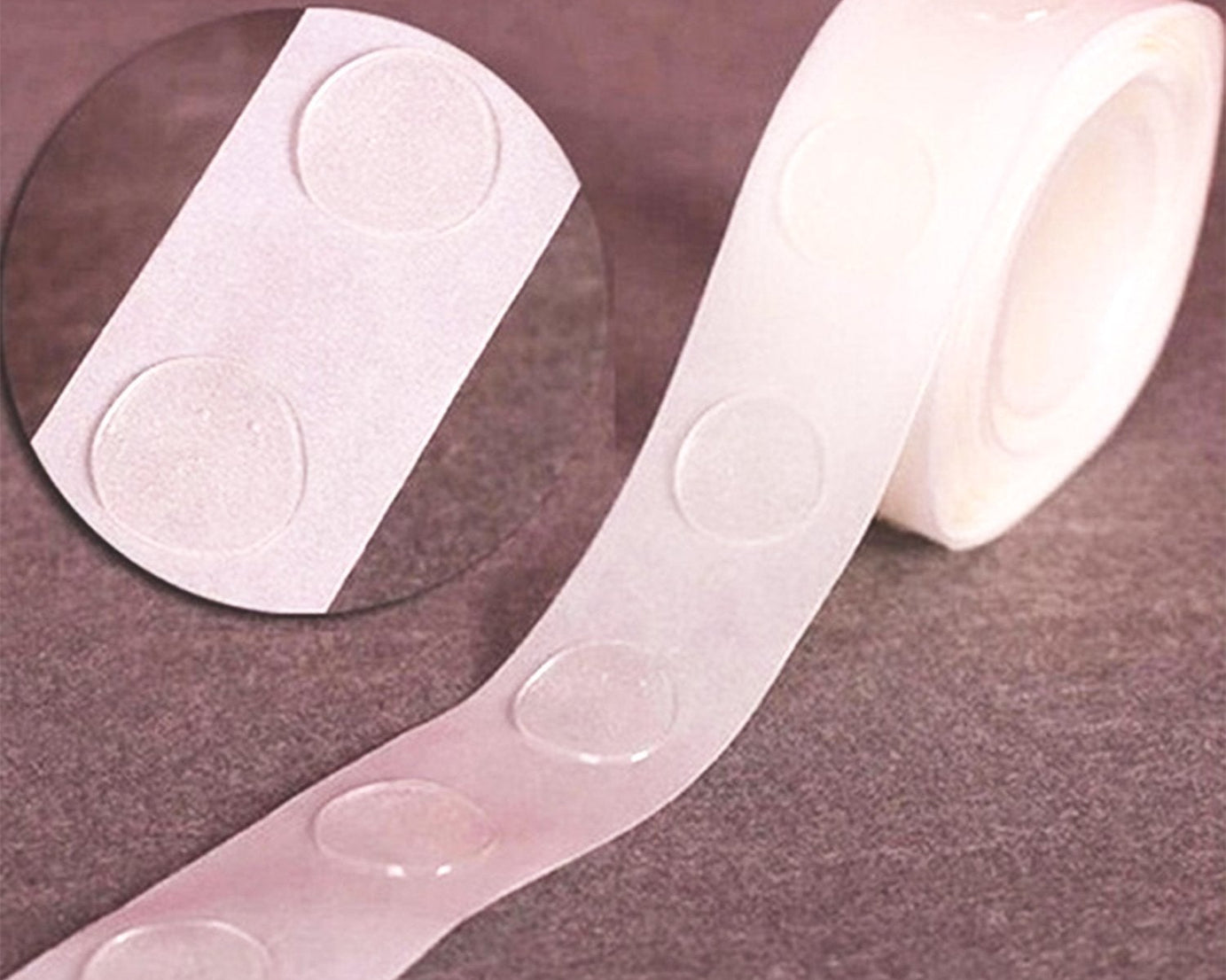 Multiple rolls of glue dots for different events