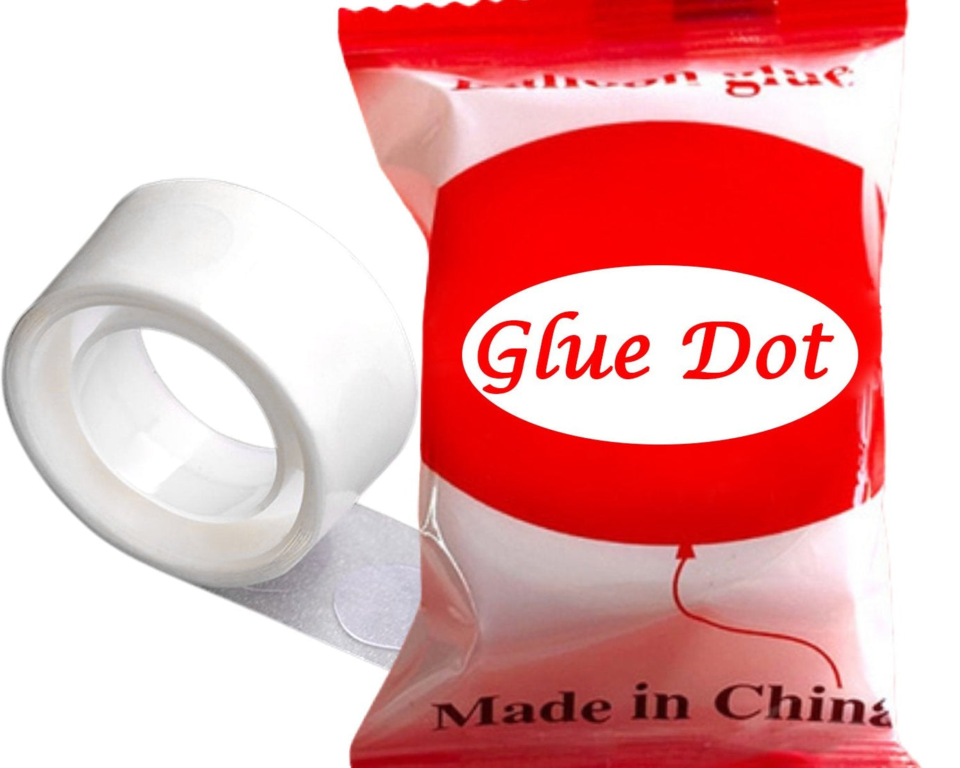 Glue dots on a roll used for various celebrations