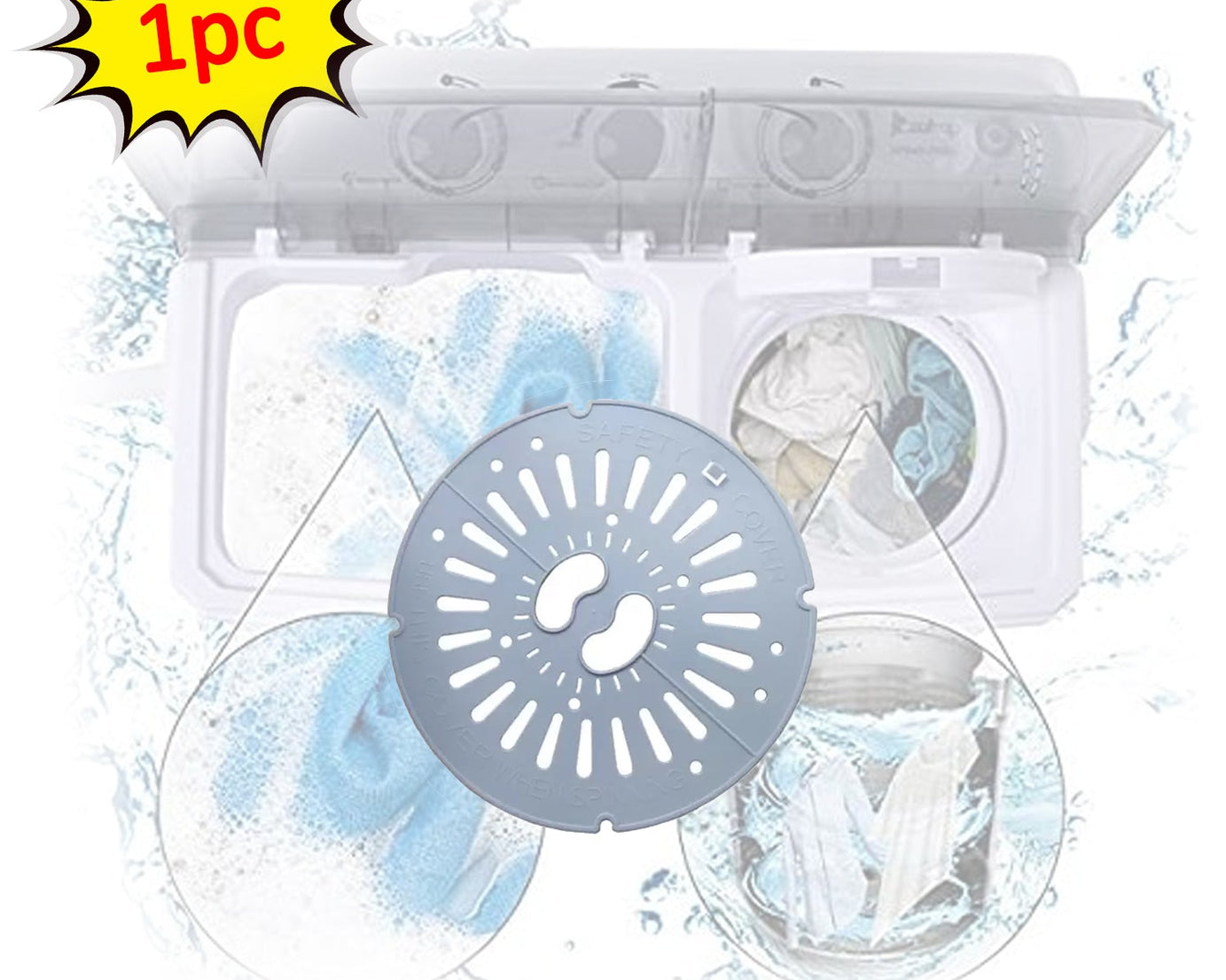Universal Fit Top Load Semi Automatic Washing Machine Spin Safety Cover / Spinner Cap / Dryer Safety Cover / Lid & Plate (1 pc)