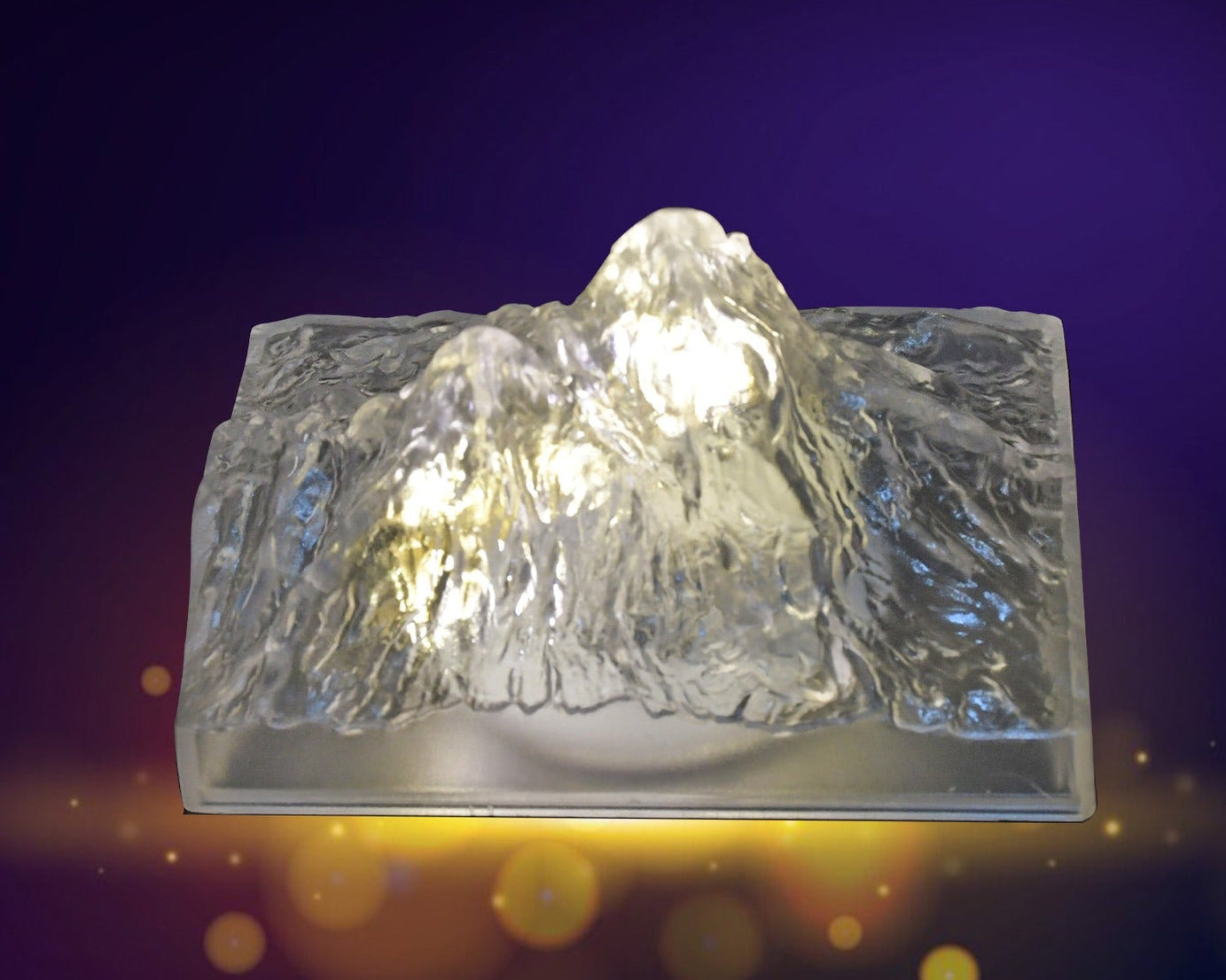Unique Plastic Night Light: Flameless LED (Iceberg Design, Gift)