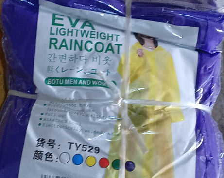 EVA Raincoat Protect Body Arms Legs, Waterproof Reusable Rain Poncho for Women Men Adult Kids Outdoor Traveling Eva Material Raincoat / Rain wear / Rain Suit for Outdoor Accessory (1pc)