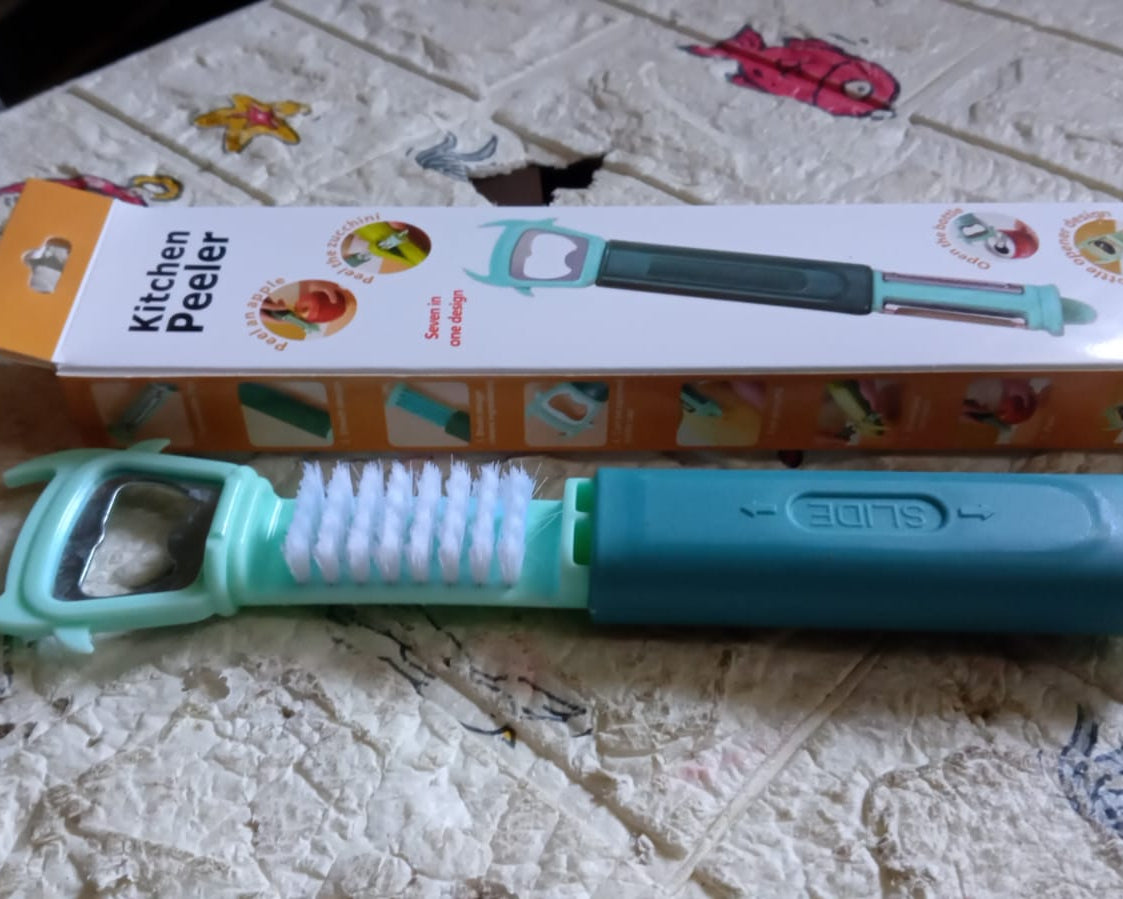 5541 Multifunctional, Vegetable Fruit Peelers Slicer Can Opener 7 In 1 Kitchen Peeler For Veggie Fruit Potato Carrot Durable Kitchen Peeling Tool Non-slip Handle Durable For Potato, Fruit, Vegetables, Carrots, Cucumbers