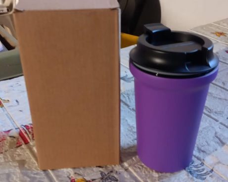 12530 Stainless Steel Vacuum Insulated Coffee Cups Double Walled Travel Mug, Car Coffee Mug with Leak Proof Lid Reusable Thermal Cup for Hot Cold Drinks Coffee, Tea (1 Pc)