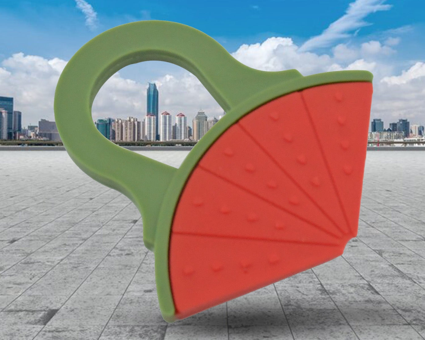 Baby Silicone Teether, Fruit Teether for Toddlers,100% Food Grade Silicone Teether, Non-Toxic & Latex Free Suitable for Kids Above 3 Months (1 Pc )