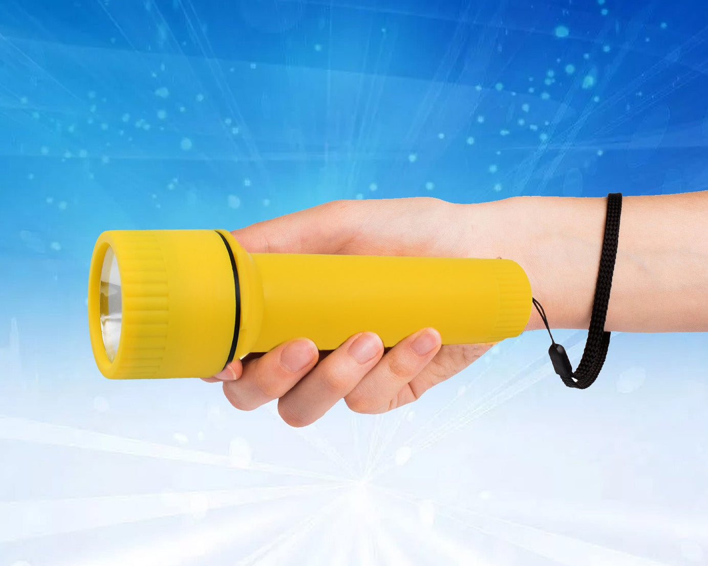 Big LED Flashlights / Torch Light, Battery operated (1 Pc / Battery not included)