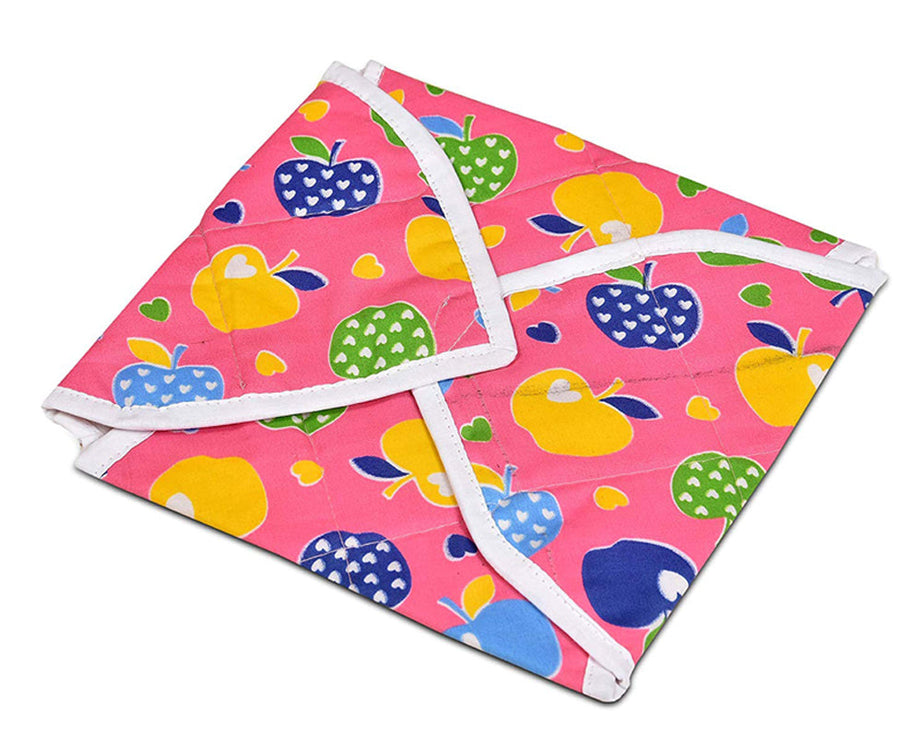 Square roti cover with multi print design for hygienic storage.