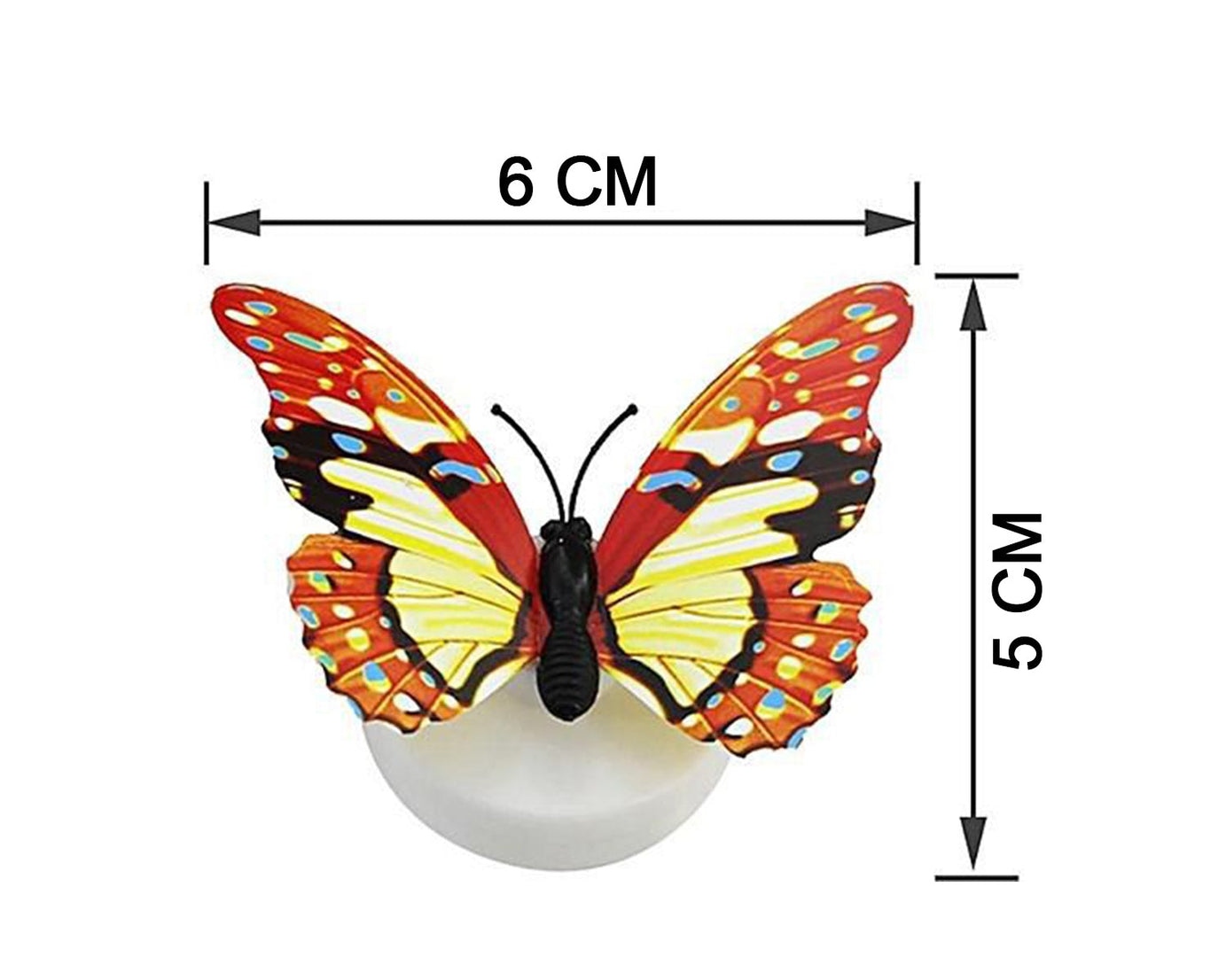 The Butterfly 3D Night Lamp Comes with 3D Illusion Design Suitable for Drawing Room, Lobby.n  (Loose)