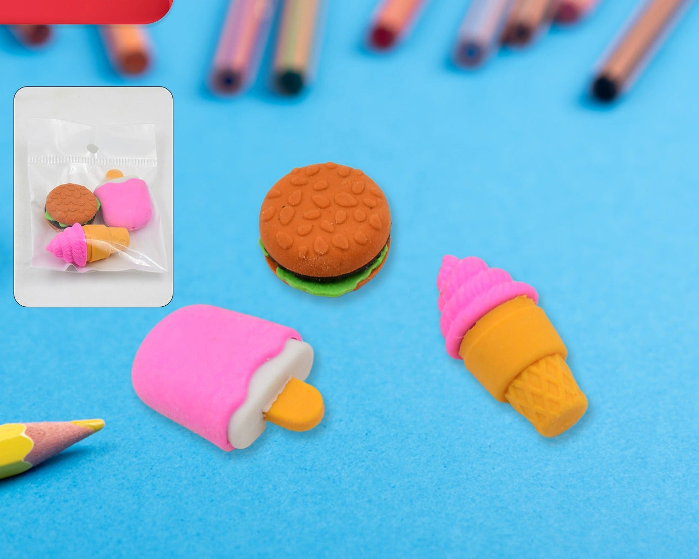 3 Pcs Set Eraser