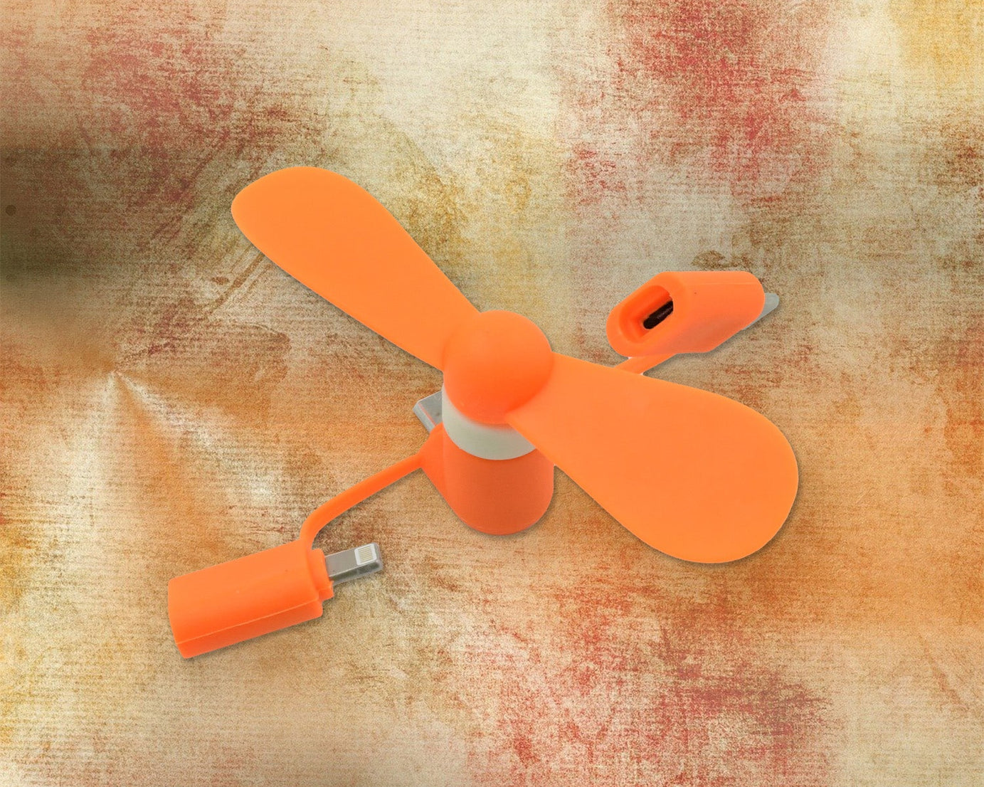 3-in-1 Mini Fan: Portable Cooling for Android, iPhone & Type-C (1 Pc)