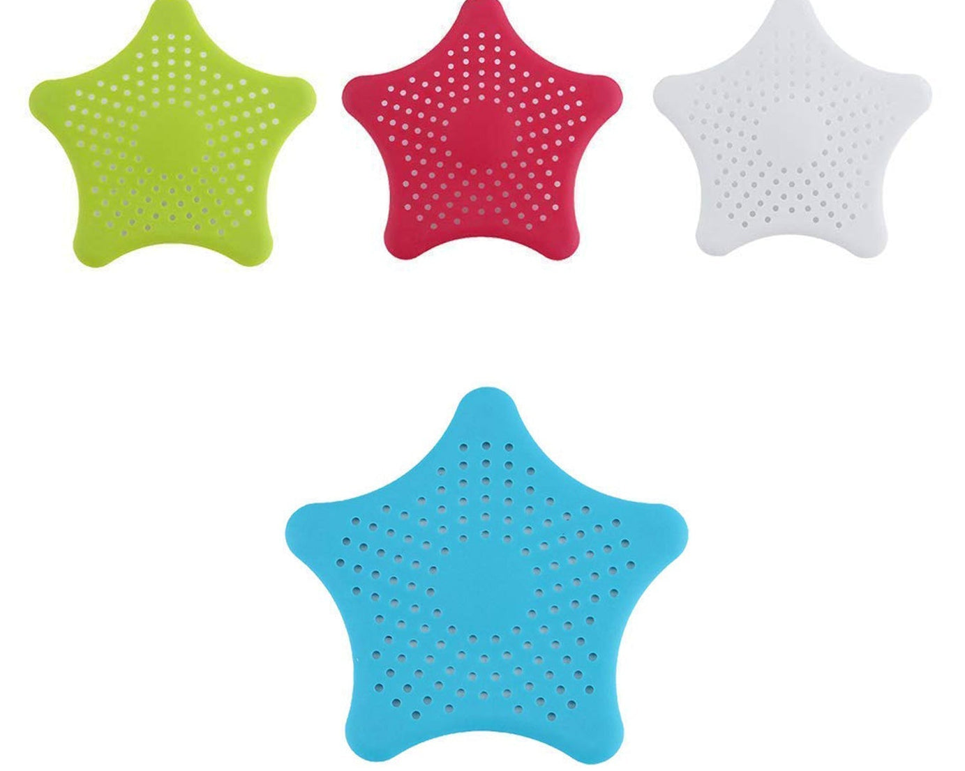 0830 Star Shape Suction Cup Kitchen Bathroom Sink Drain Strainer Hair Stopper Filter, Star Shaped Sink Filter Bathroom Hair Catcher, Drain Strainers Cover Trap Basin(Mix Color 1 Pc)