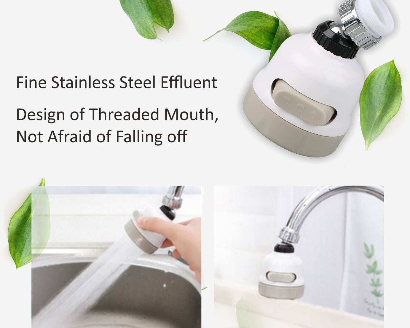 Faucet filter sprayer with splash-proof feature