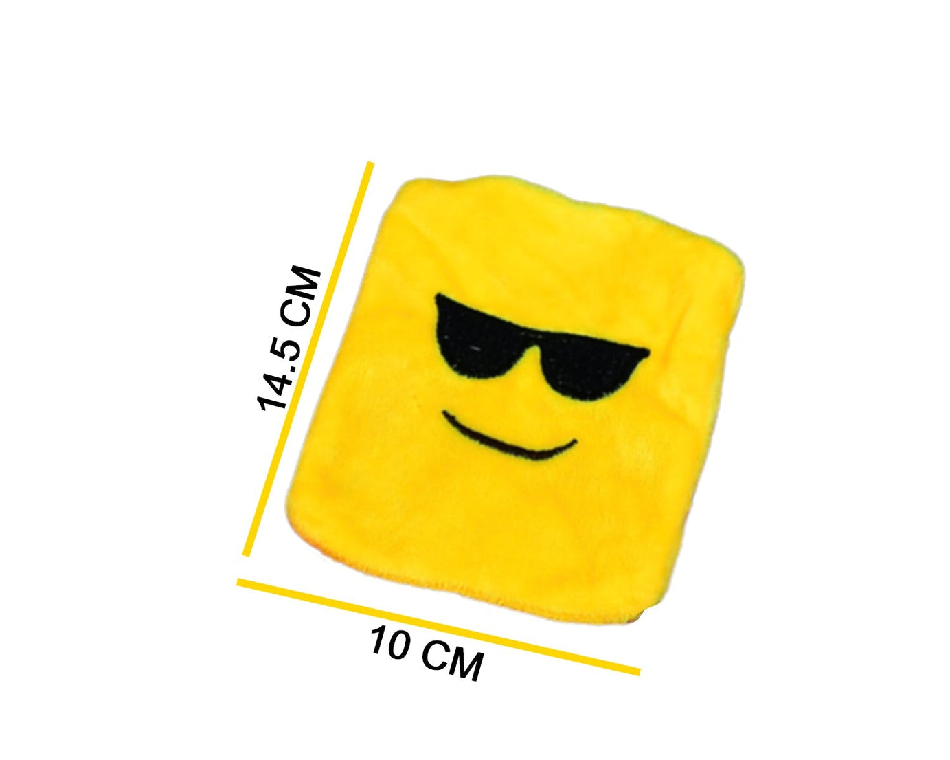 6535 1pc Mix Emoji designs small Hot Water Bag with Cover for Pain Relief, Neck, Shoulder Pain and Hand, Feet Warmer, Menstrual Cramps.