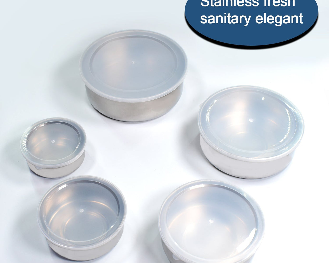 Airtight stainless steel container with leak-proof feature