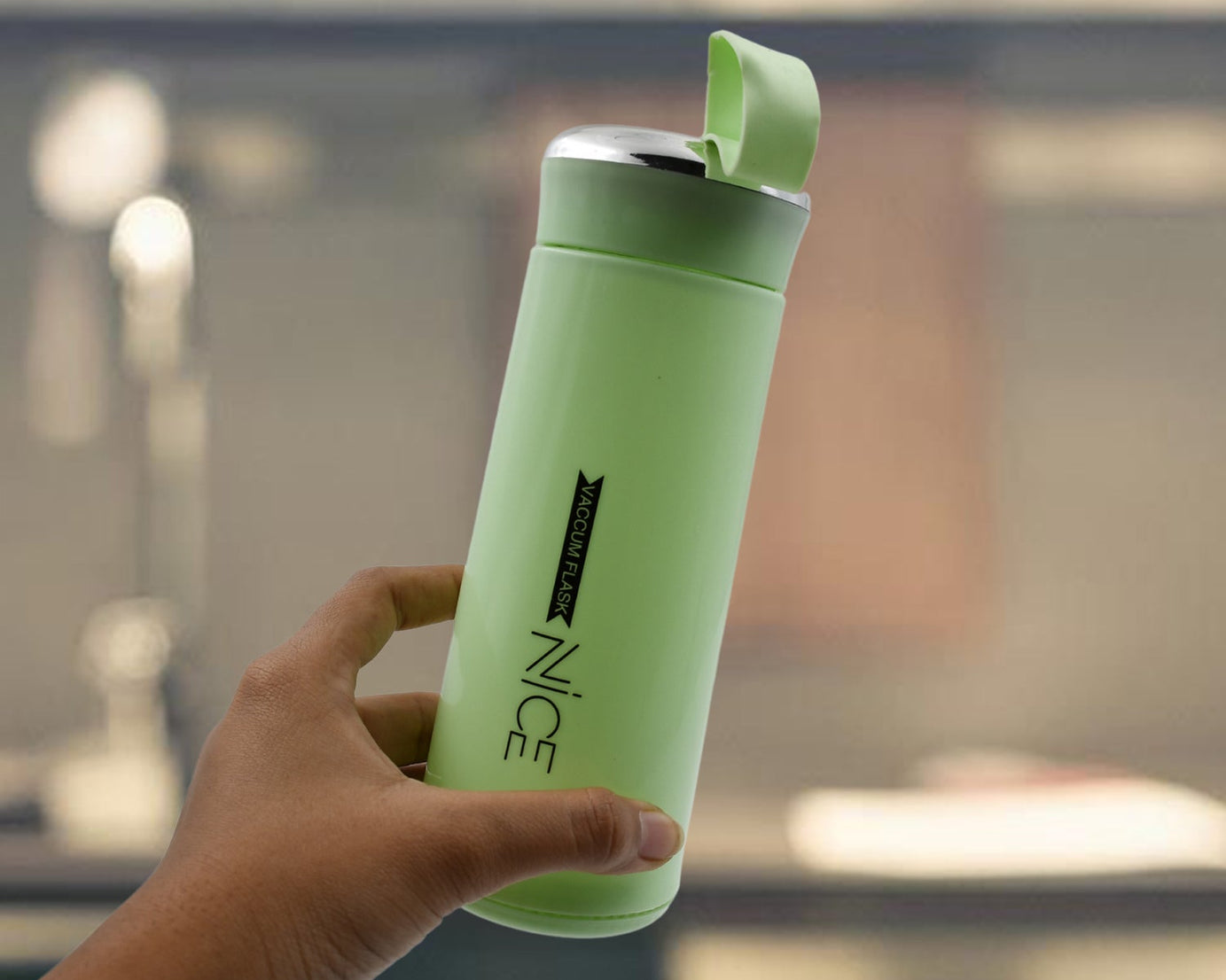 outdoor sport water bottle 400ml leak proof BPA-free for travel cold and hot water glass water bottle with daily water intake for gym and children (MOQ :-50 pc)