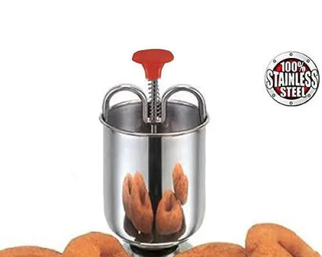 Vada maker tool, stainless steel, full view