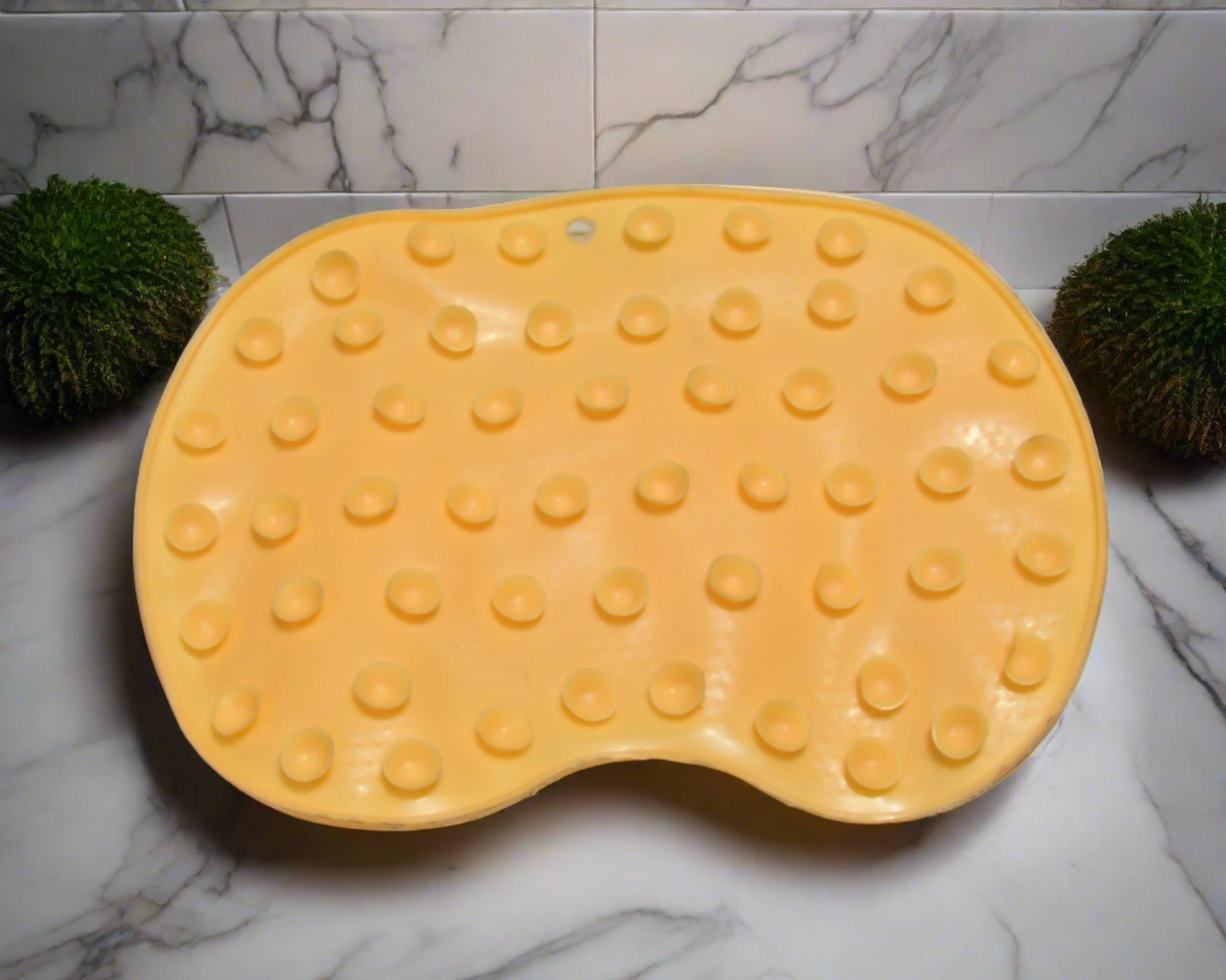 8549 Silicone Bath Massage Cushion with Suction Cup, Shower Foot Scrubber Brush Foot Bath Mat Scrubber, Anti-Slip Exfoliating Dead Skin Massage Pad Lazy Wash Feet Bathroom Mat