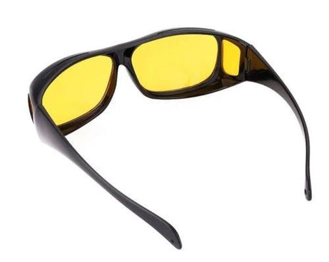 Driving glasses with night vision enhancement and anti-glare lenses