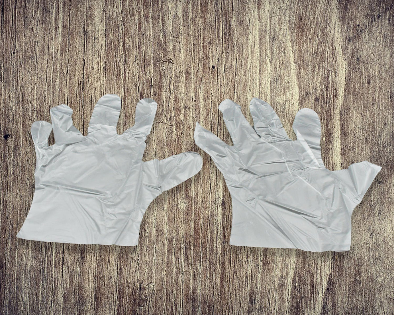 0665 Large Size Plastic Transparent Disposable Clear Plastic Hand Gloves For Home, Kitchen, Hotels, Hospitals, Clinics, Beauty Parlor, Saloons (100 pcs)